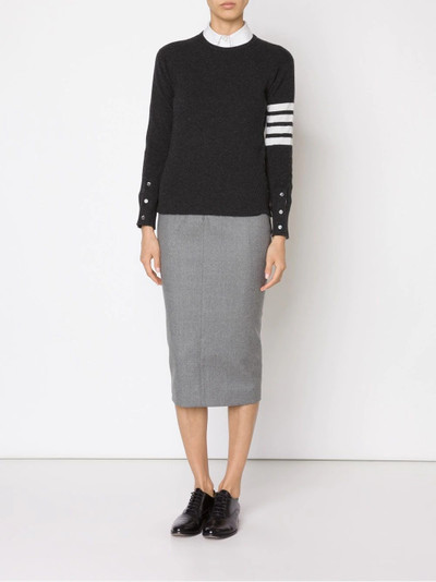 Thom Browne striped sleeve sweater outlook