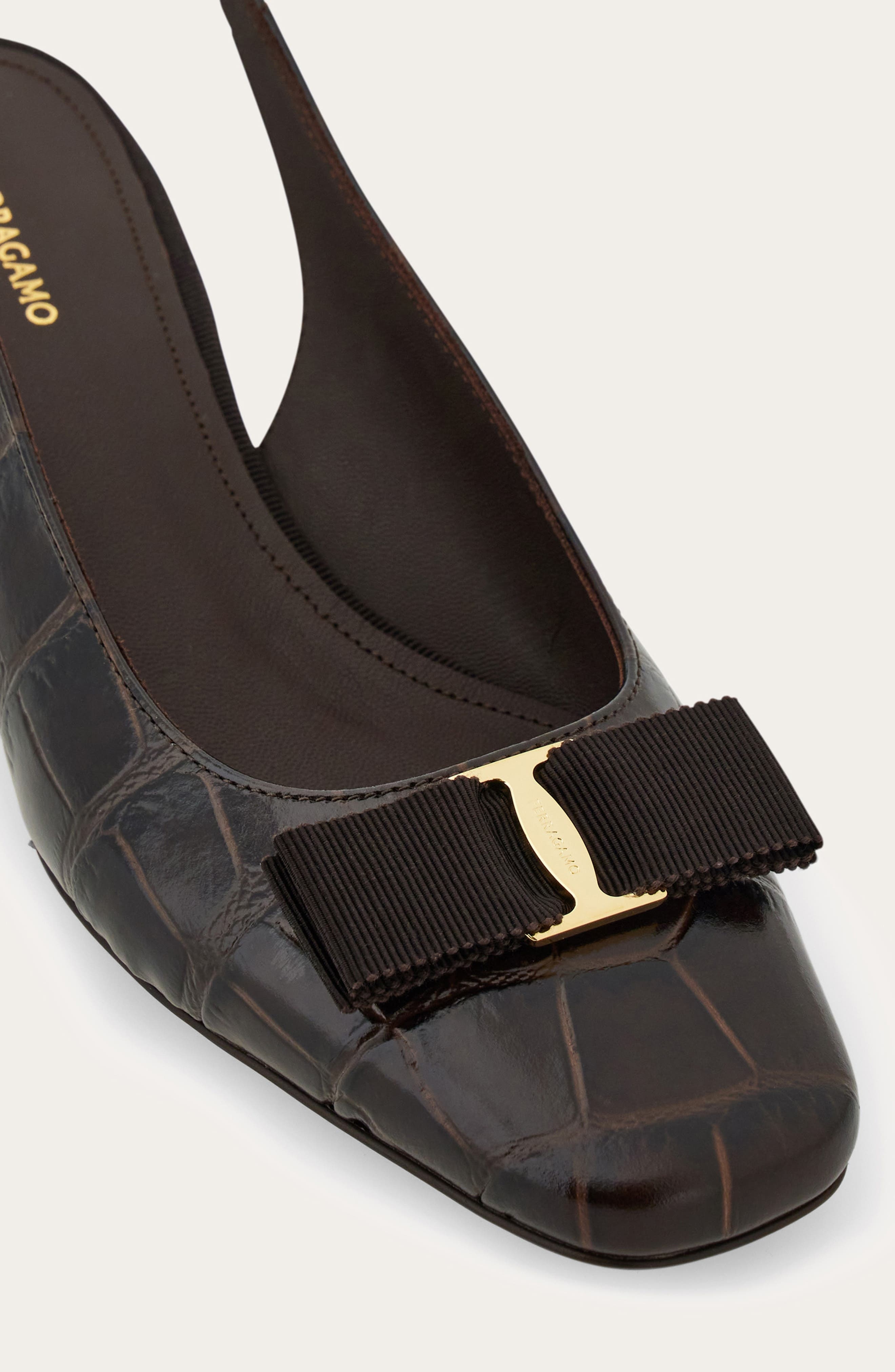 FERRAGAMO Rivada Slingback Pump in Testa Di Moro at Nordstrom - 6