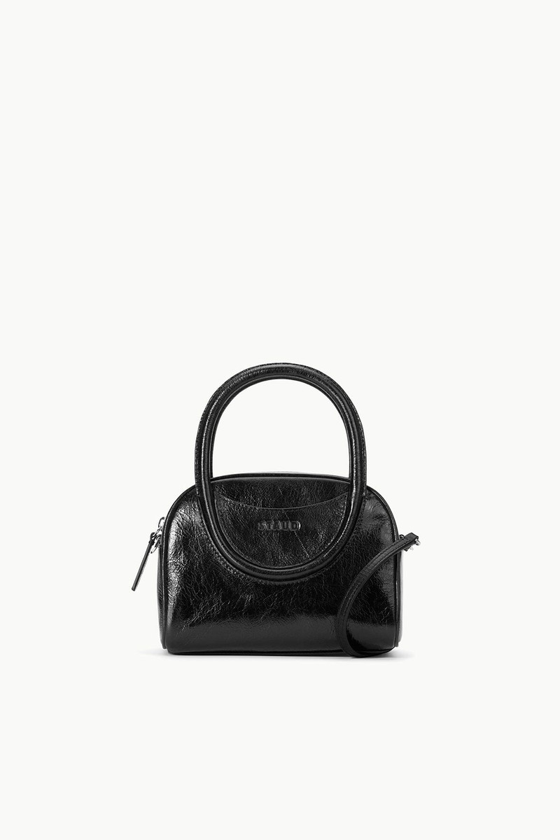 STAUD MAUDE MINI BOWLER BAG BLACK 1