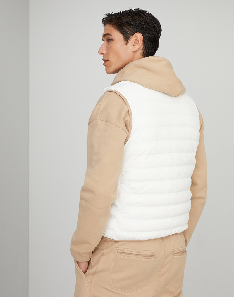 Brunello Cucinelli Bonded nylon lightweight down vest outlook