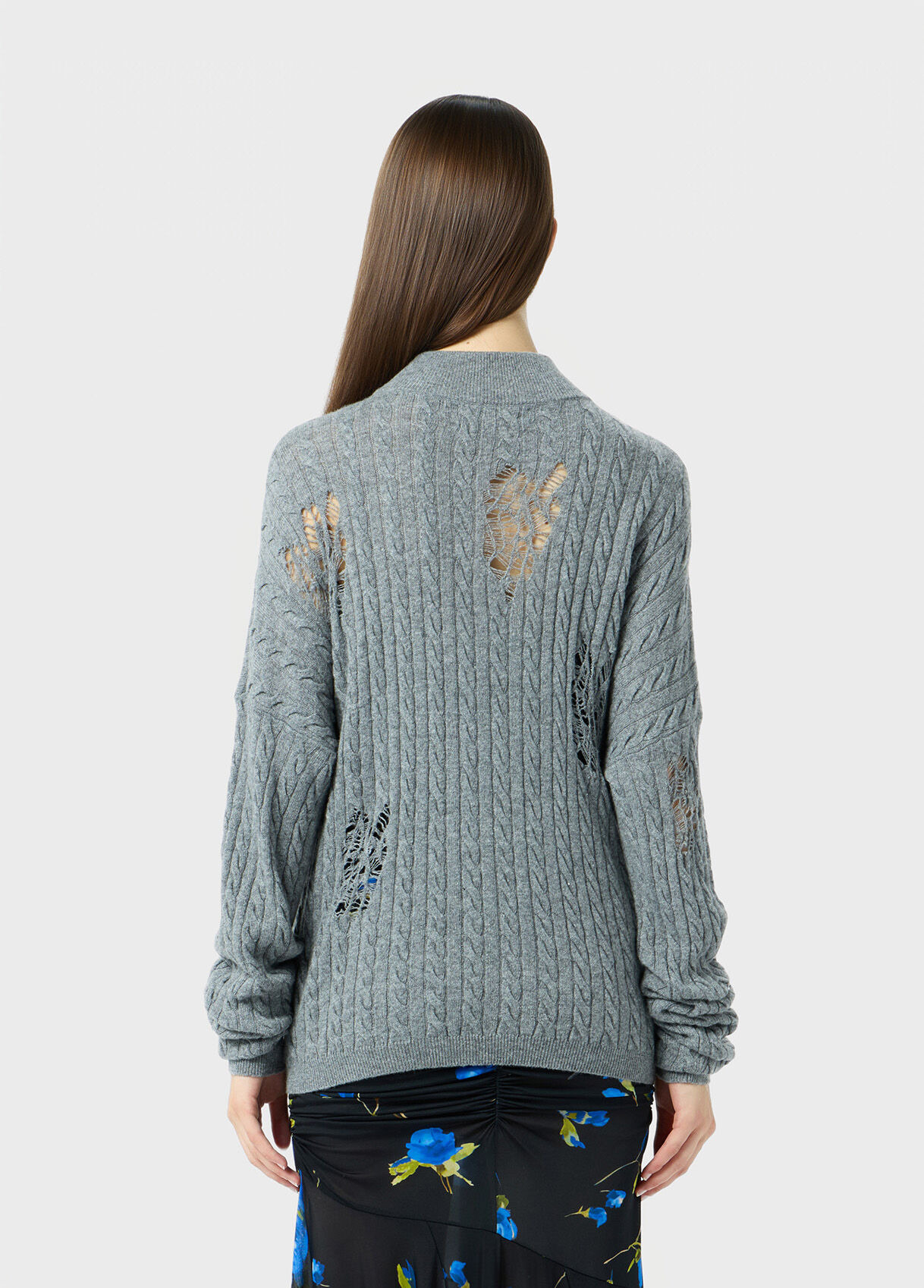 TWISTED KNIT SWEATER WITH FRONT KNOT - 3