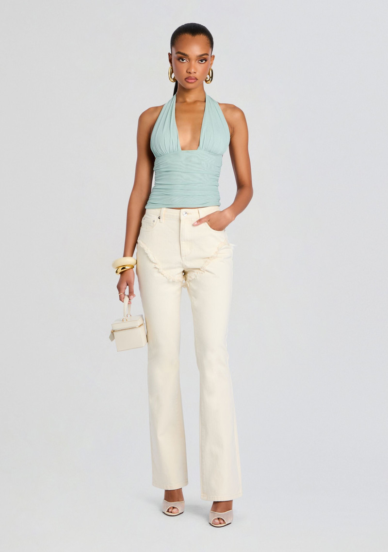 RETROFÊTE DAHLIA FRAYED BOOTCUT JEAN outlook