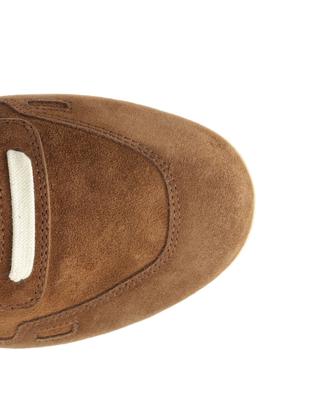 Minimal Suede Sneakers Brown - 4