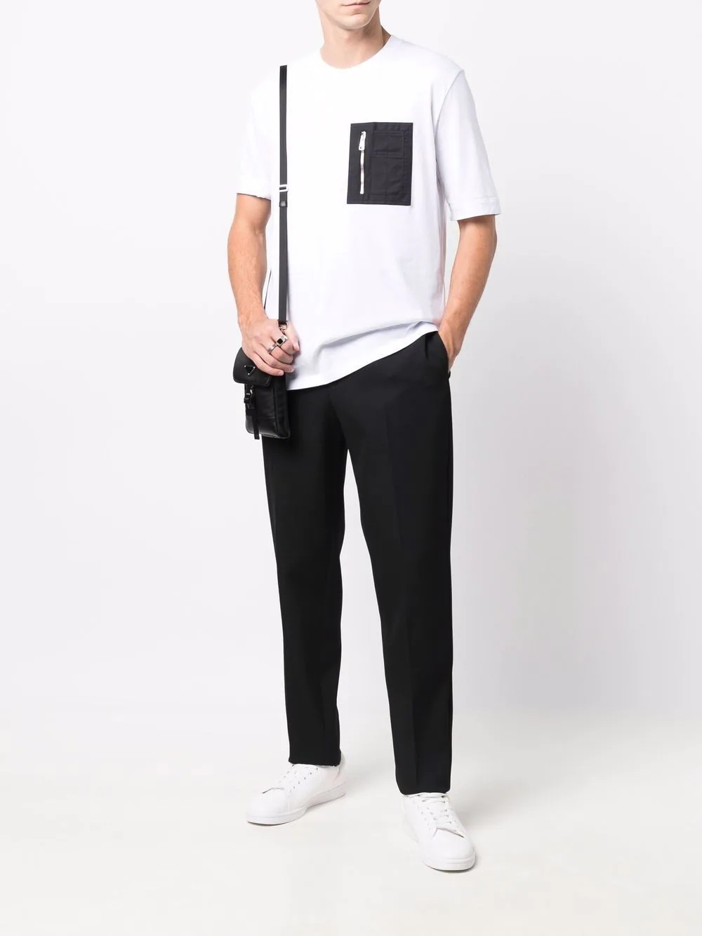 zip pocket T-shirt - 2