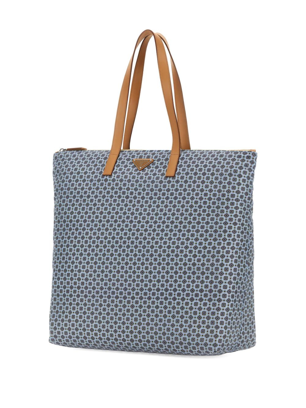 large geometric-pattern tote bag - 3