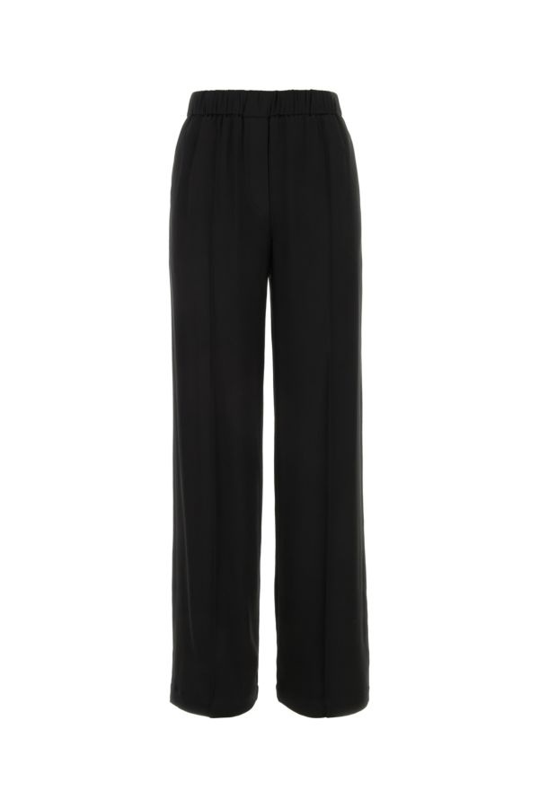 Loewe Woman Black Satin Pant - 1