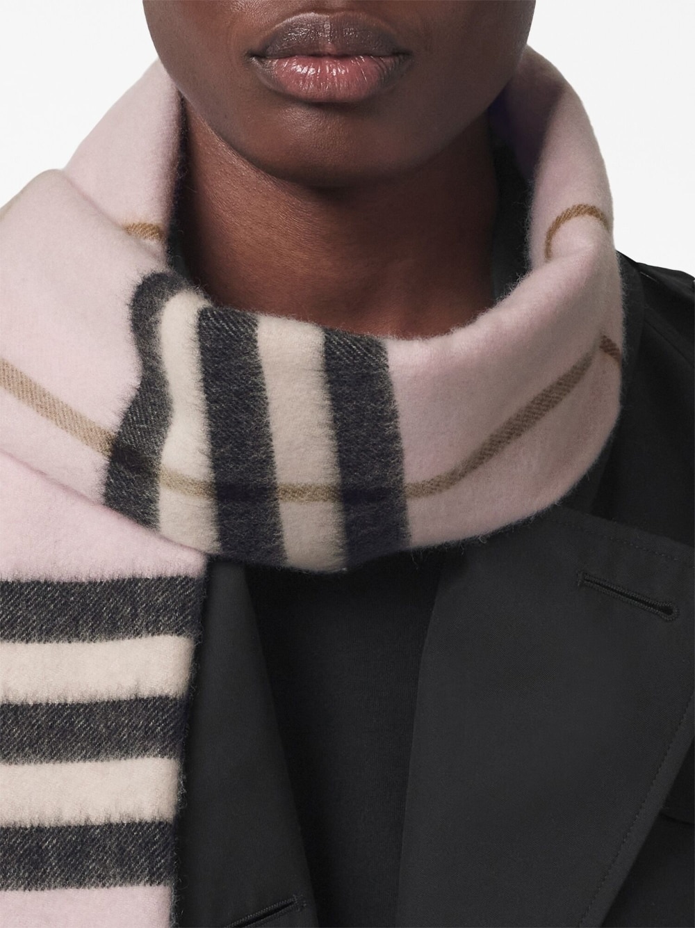 The Classic check-pattern fringed scarf - 6