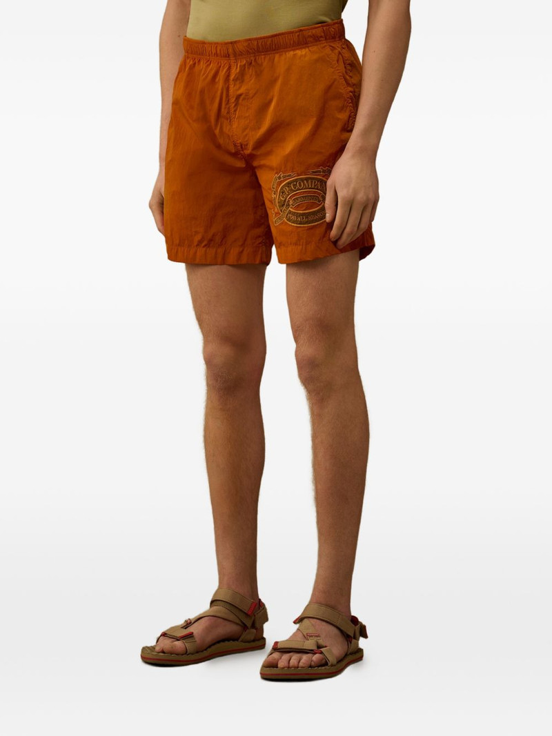 Eco-Chrome R logo-patch swim shorts 3