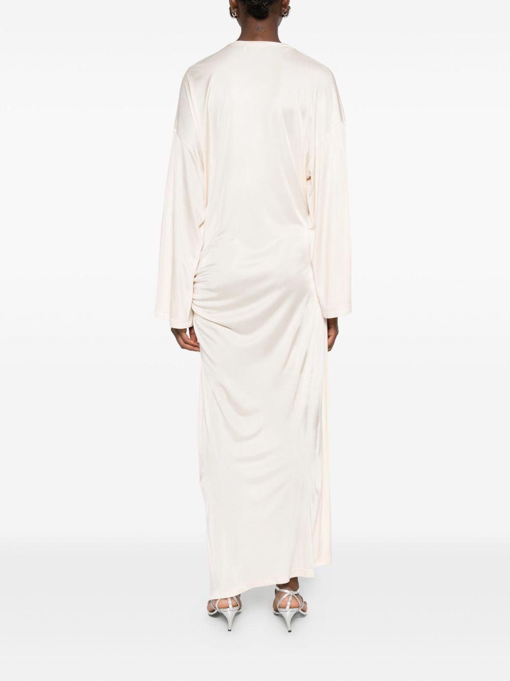 knot-detail midi dress - 4