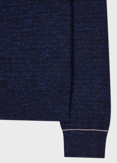 Paul Smith Navy Cotton-Linen Textured Sweater outlook