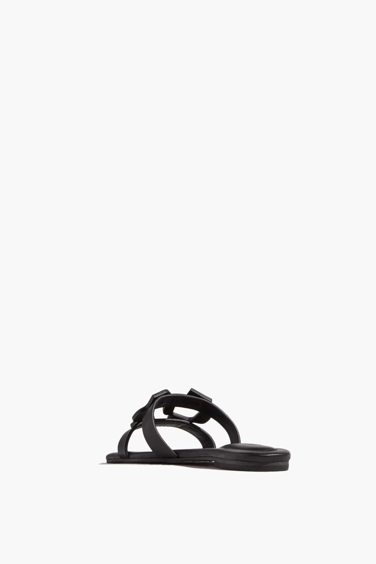 Monogram Flat Slide in Black (TS) - 3