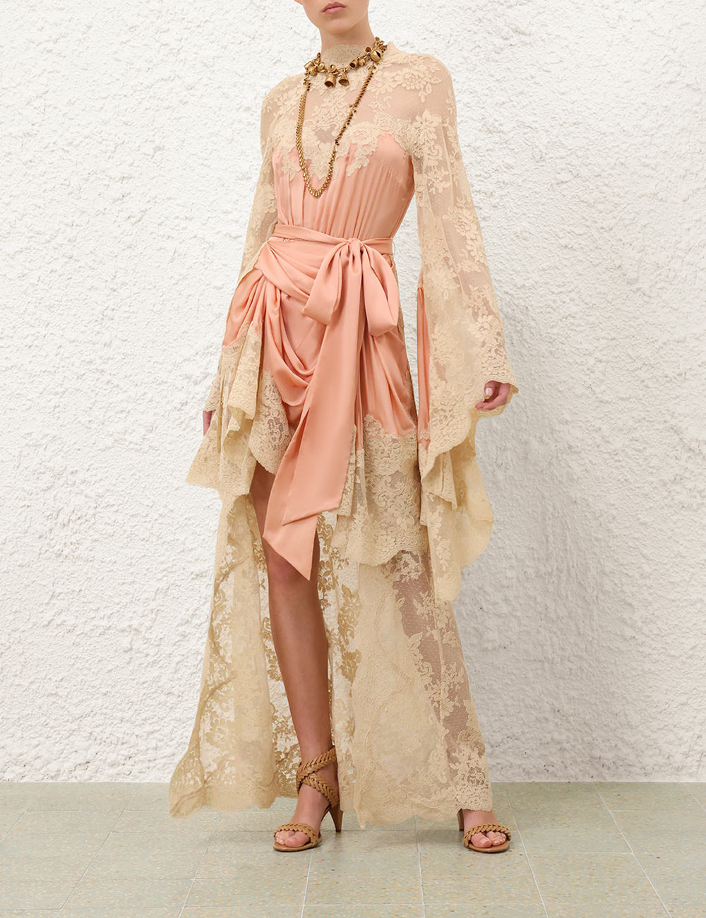 HYPNOTIC SATIN DRAPE DRESS - 2