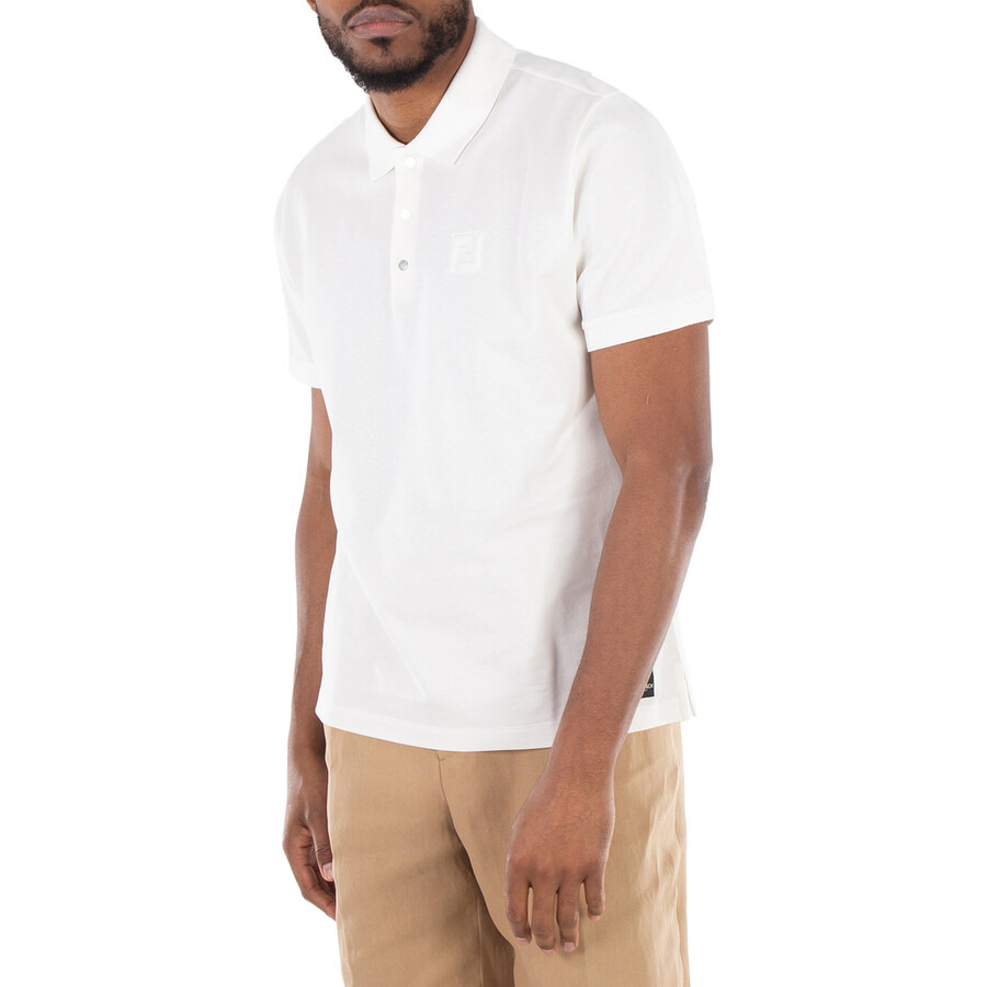 Fendi Embroidered Logo Cotton Polo Shirt - 5
