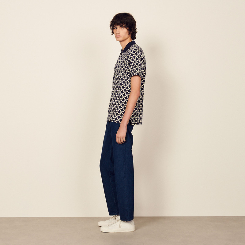 Jacquard polo shirt 4