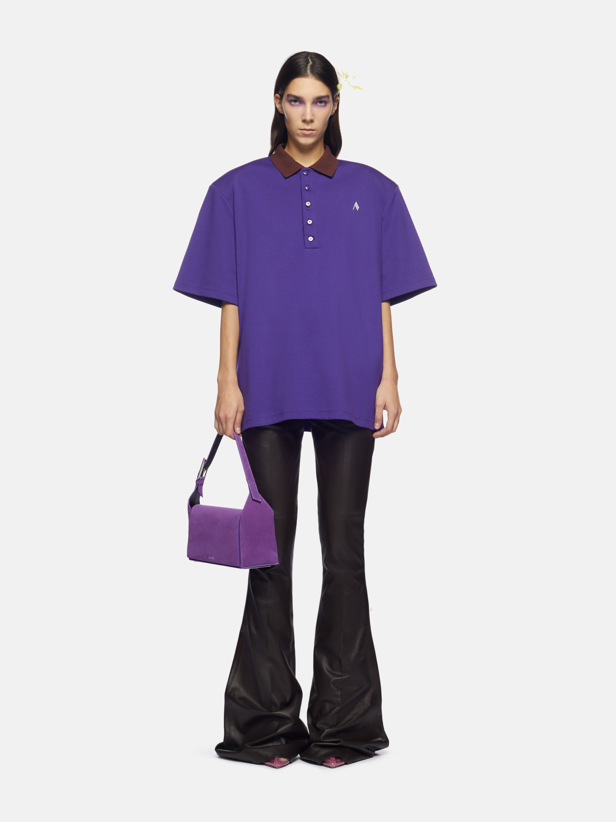''7/7'' PURPLE SHOULDER BAG - 2