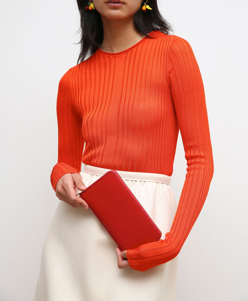 Mansur Gavriel ZIP CONTINENTAL WALLET outlook