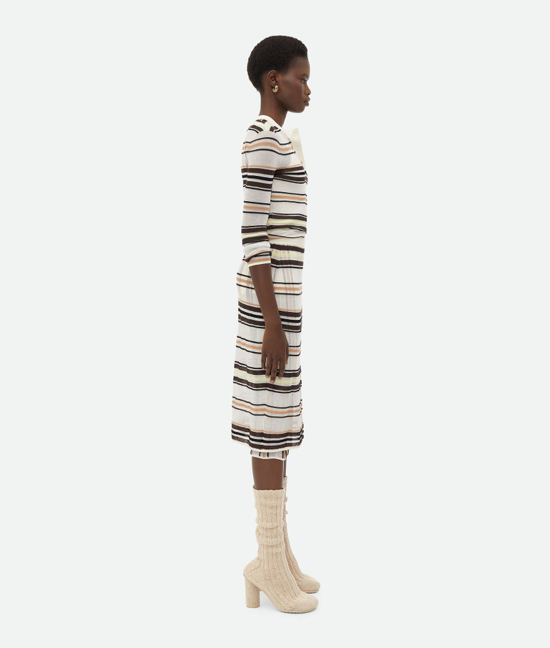 Bottega Veneta Striped Cotton Skirt outlook
