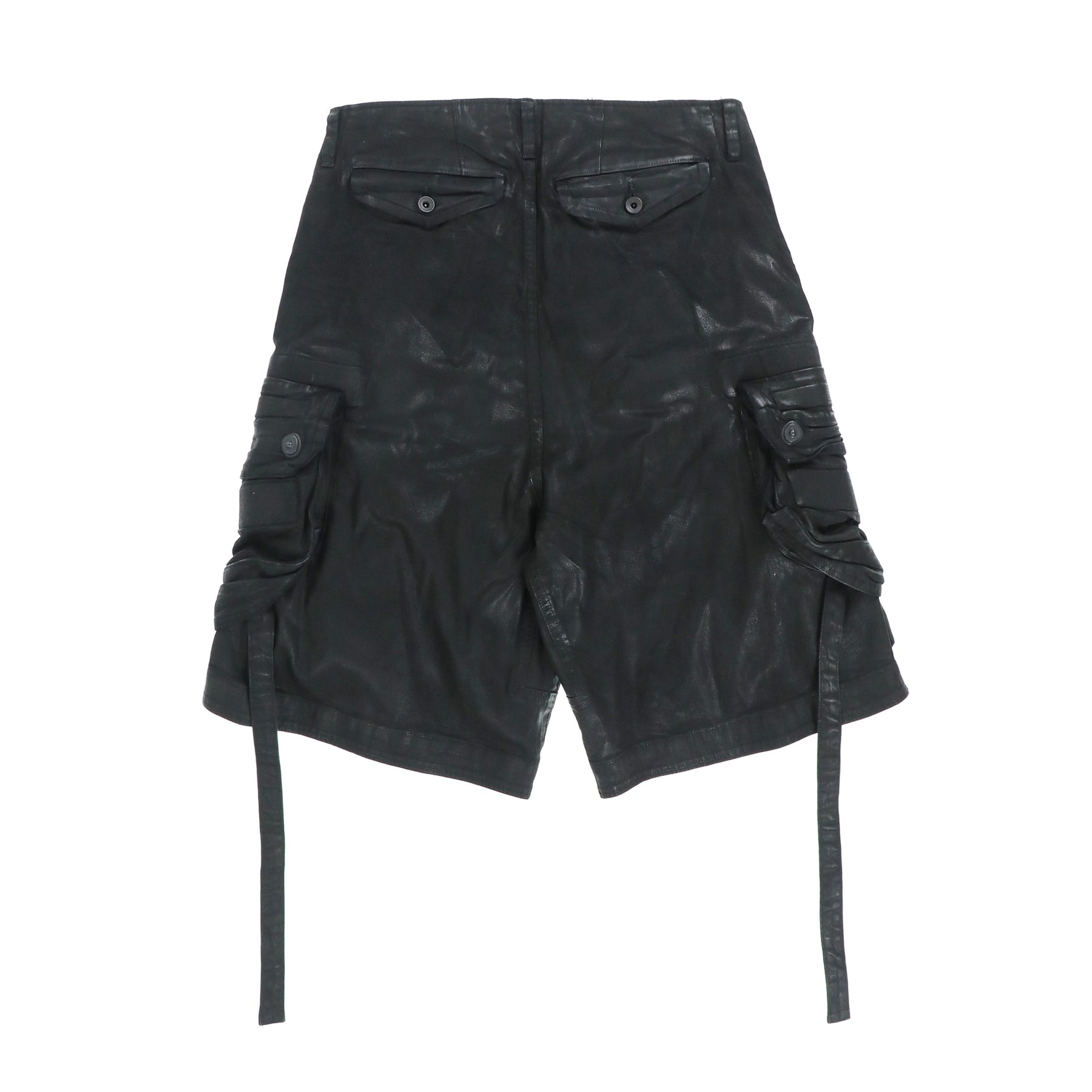 GASMASK DENIM CARGO SHORTS / BLK - 2