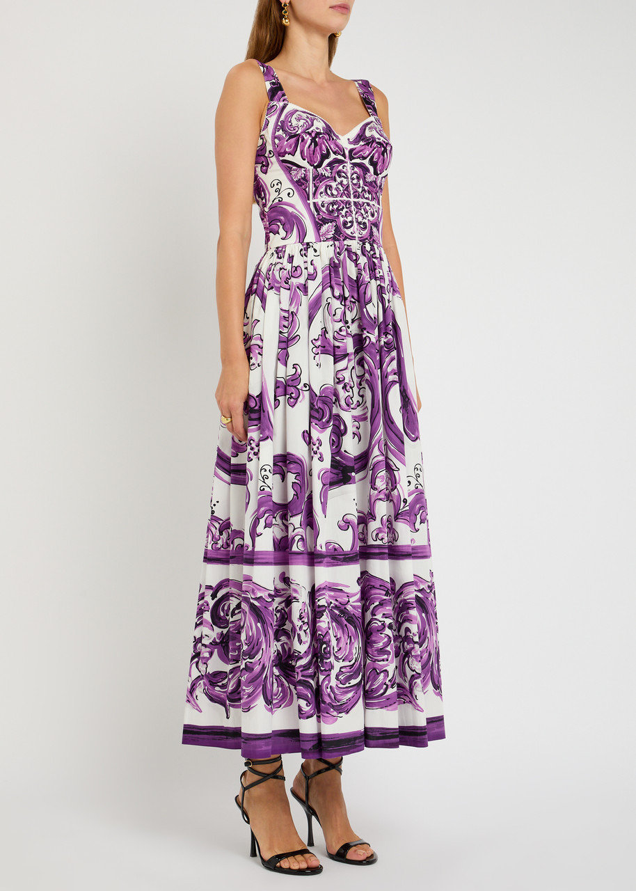 Dolce & Gabbana Printed Cotton-poplin Maxi Dress - 2