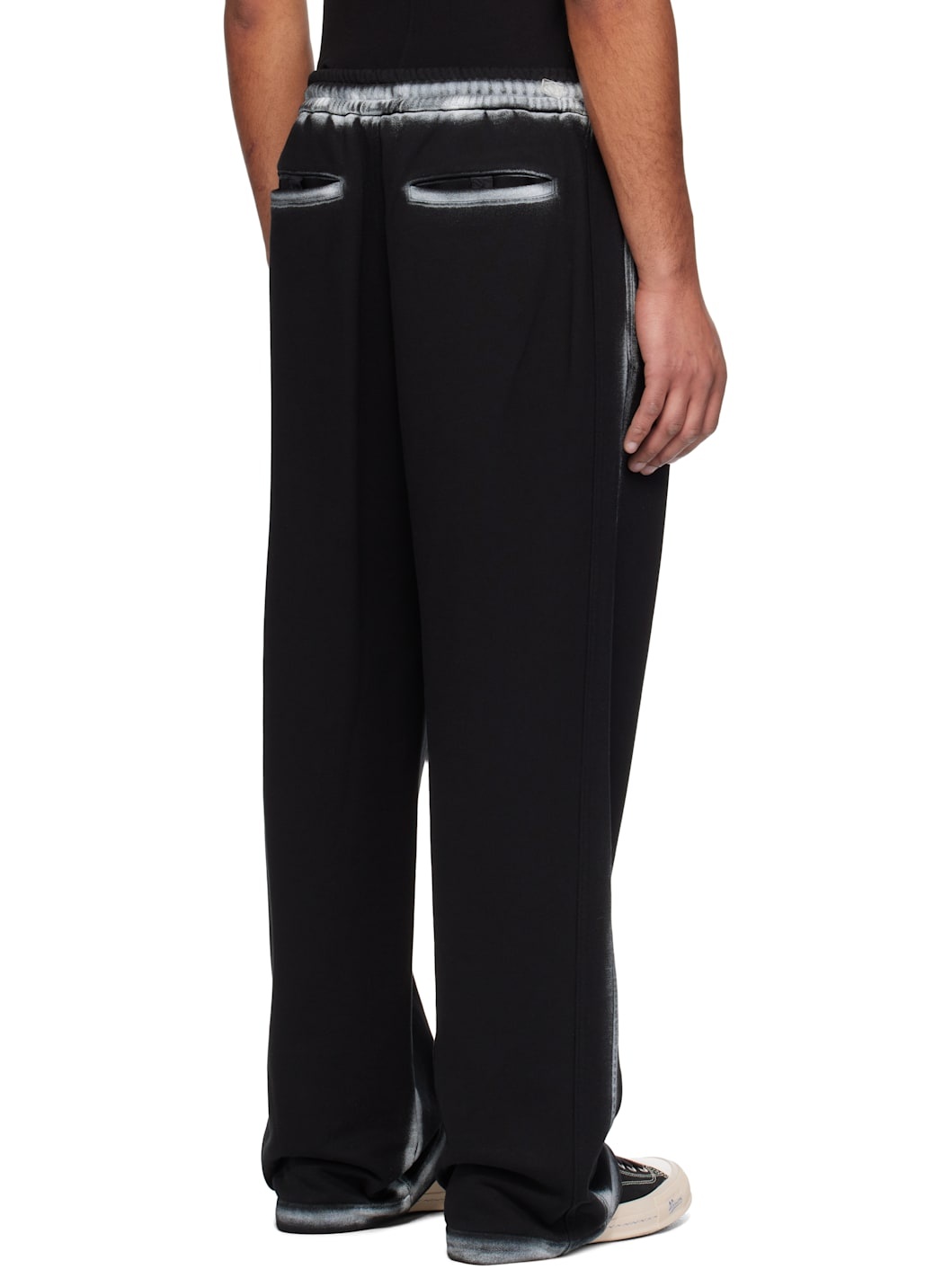 Black Painter Dyed Sweatpants - 3