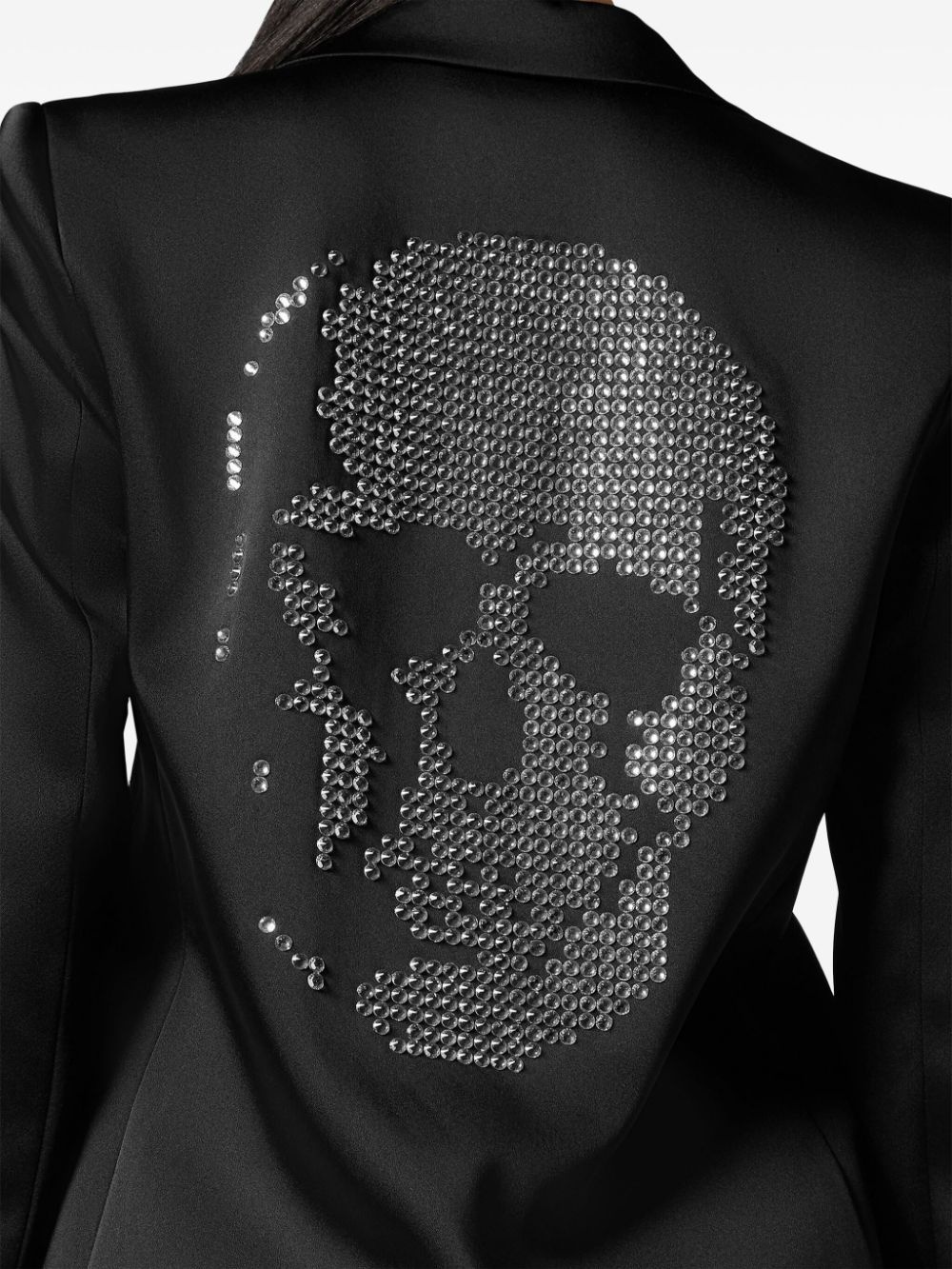 skull-embellished single-breasted blazer - 7
