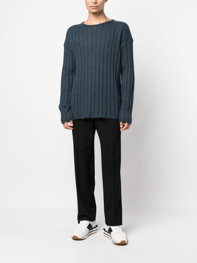 GIORGIO ARMANI ribbed knit mohair-wool blend jumper outlook