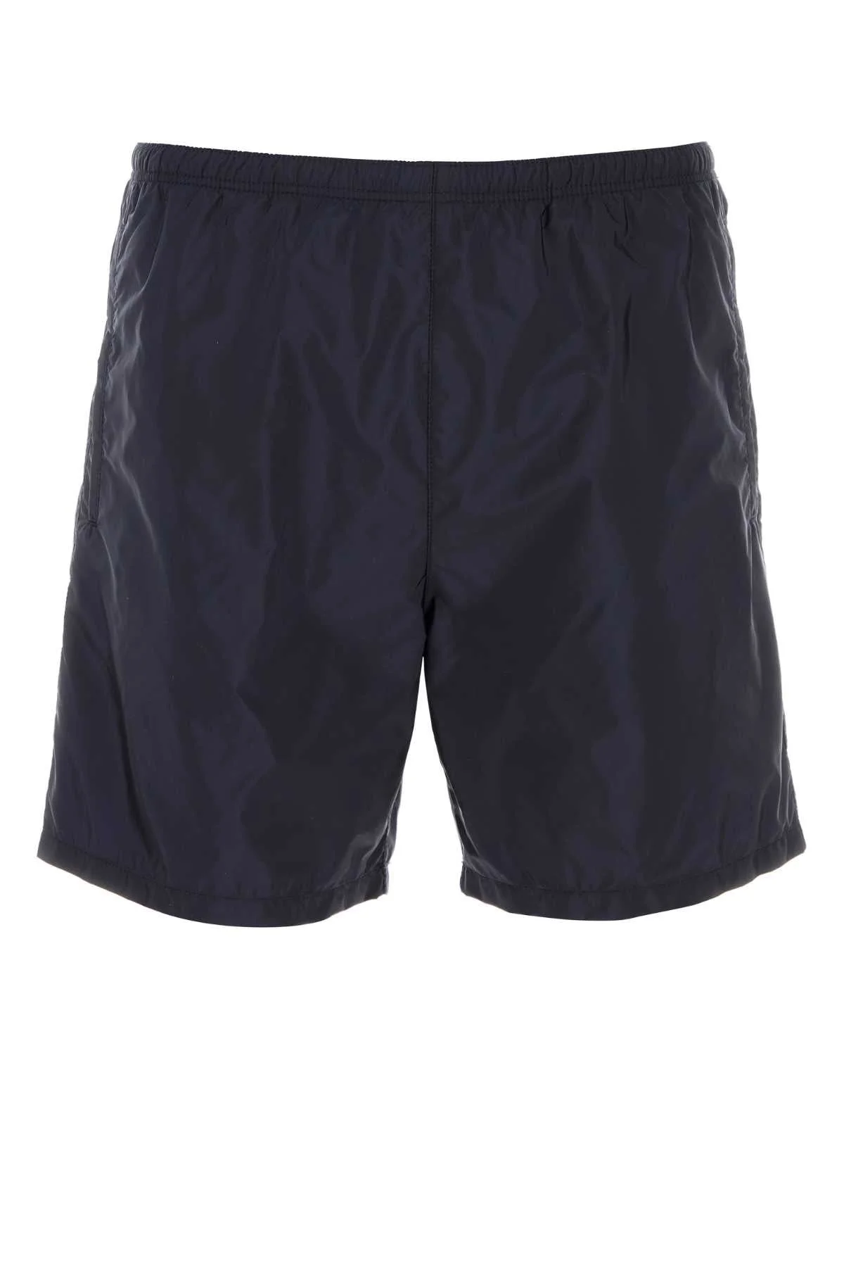 Prada Men Navy Blue Nylon Swimming Shorts - 1