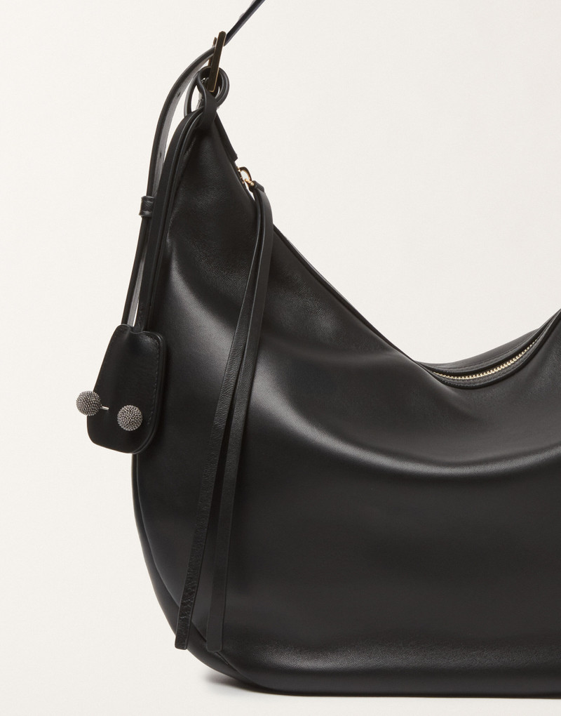 Black nappa hobo bag 4