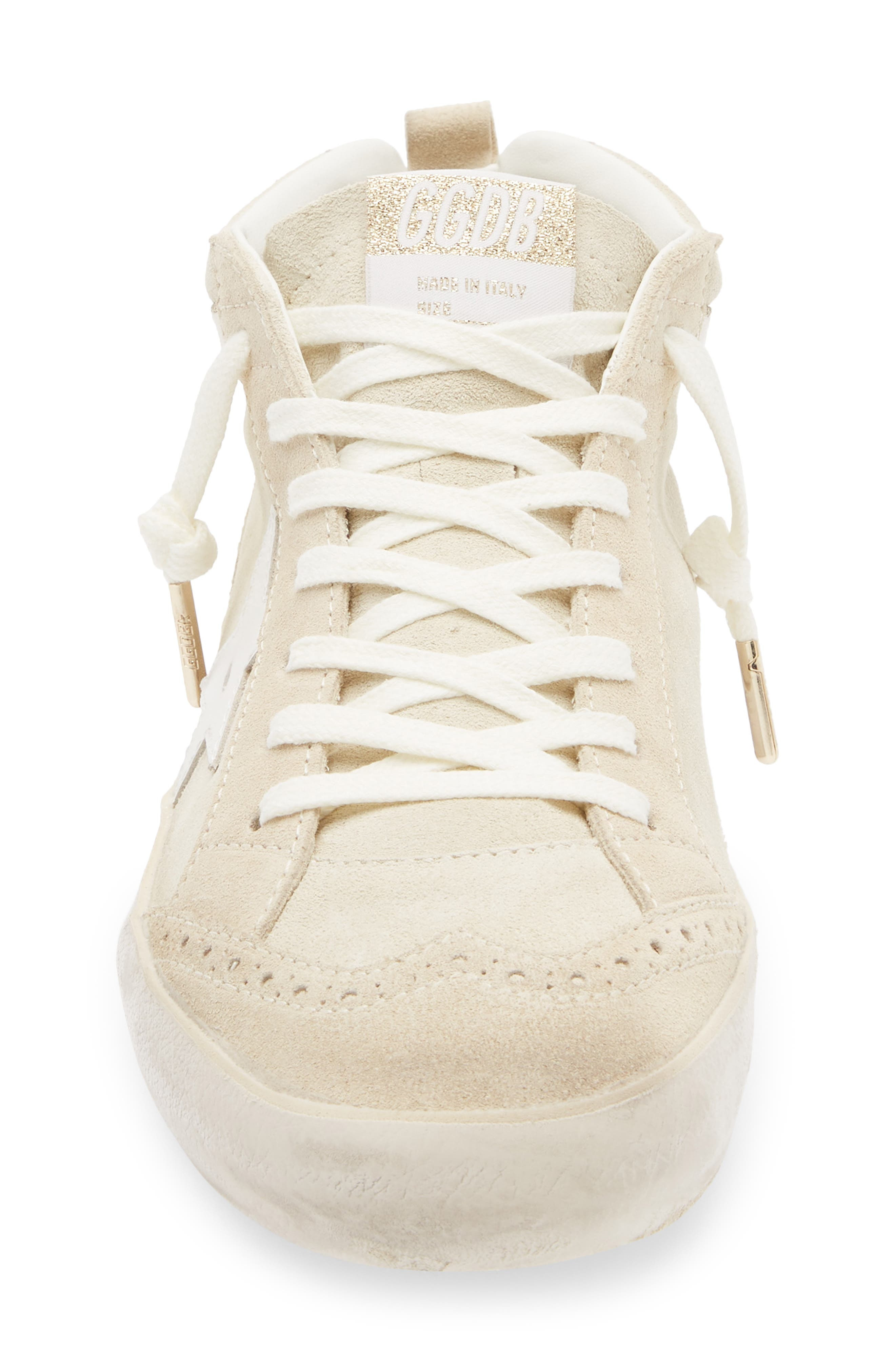 Golden Goose Mid Star Sneaker in Seedpearl/Eggnog/White at Nordstrom - 4