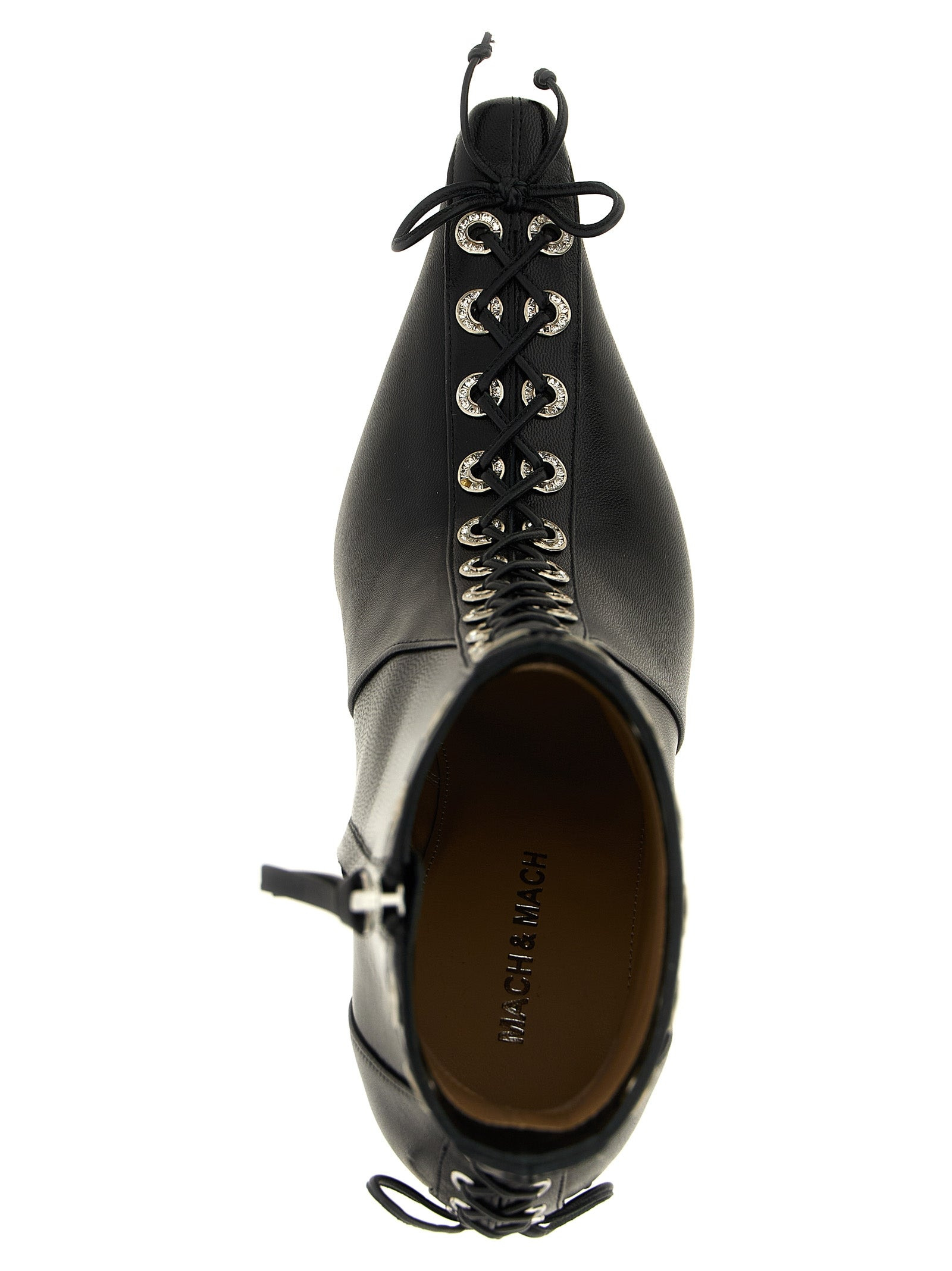 Mach & Mach Women 'Crystalized Corset' Ankle Boots - 4