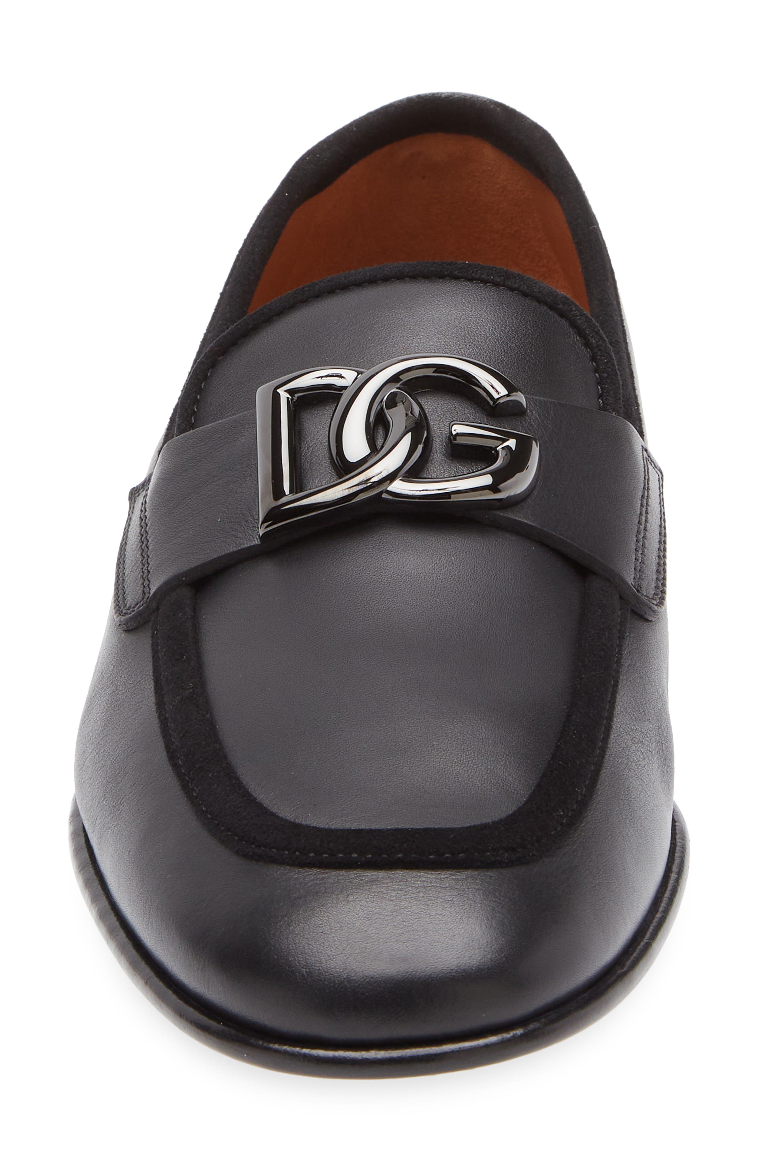 Dolce&Gabbana Dorada Crosta Loafer in Nero at Nordstrom - 4