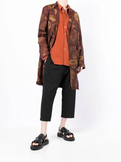 UMA WANG balloon-print single-breasted jacket outlook