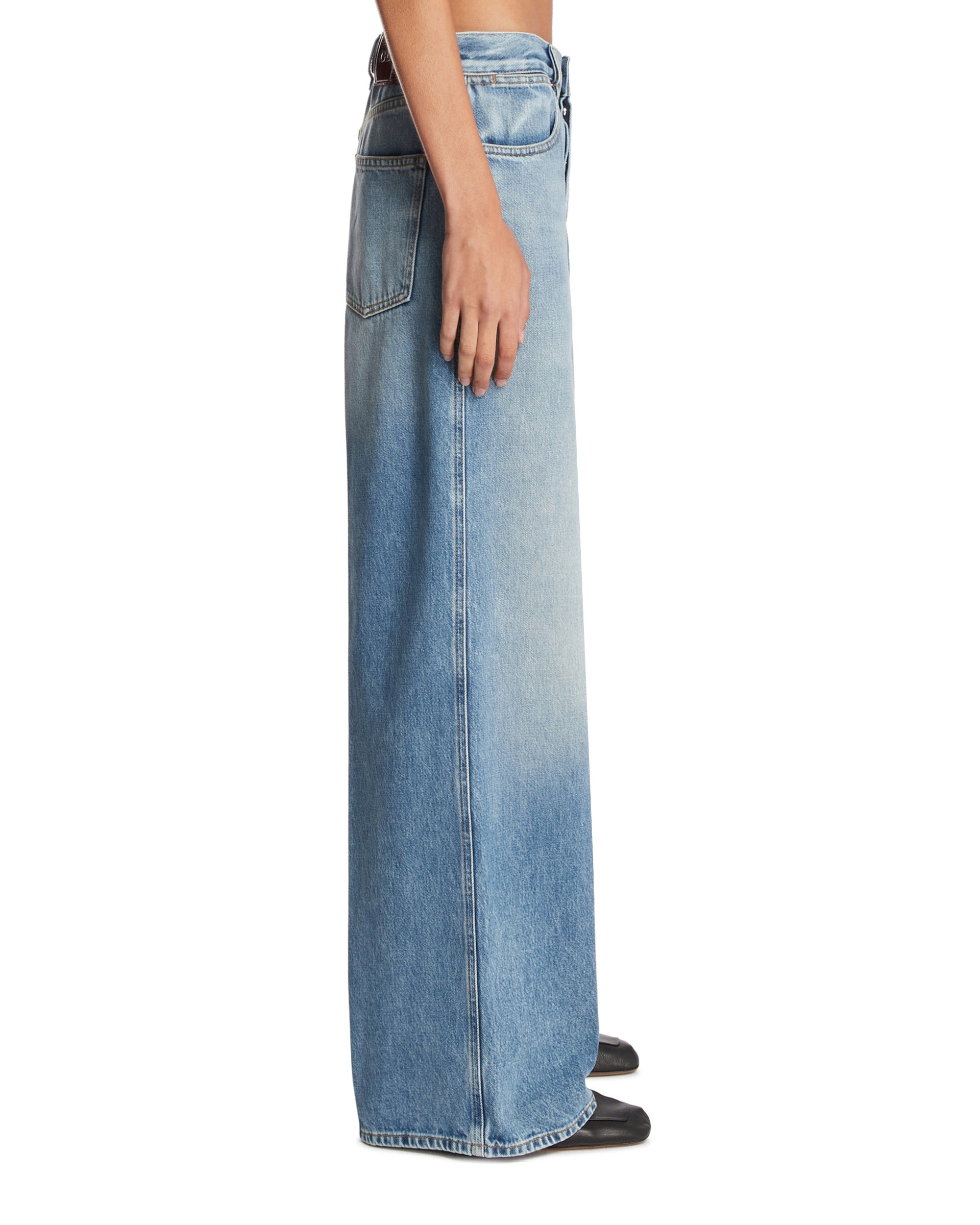 Blue Wide-Leg Jeans - 5