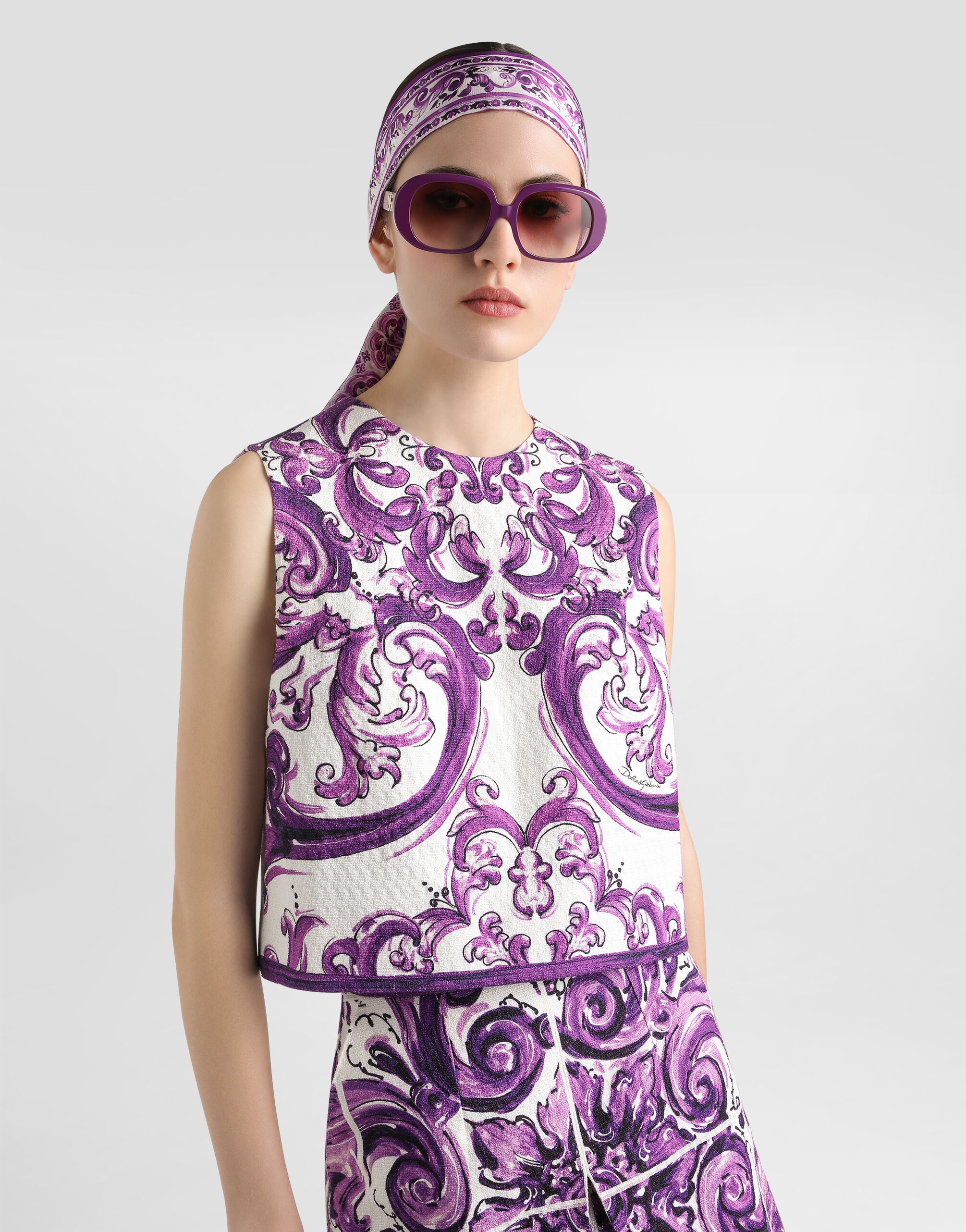 Majolica-print mat top - 5