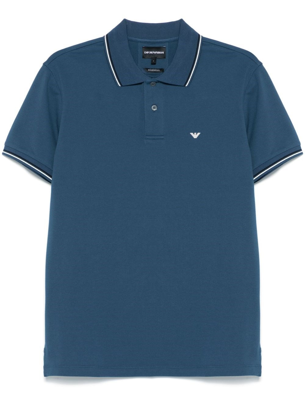 Logo cotton polo shirt - 1
