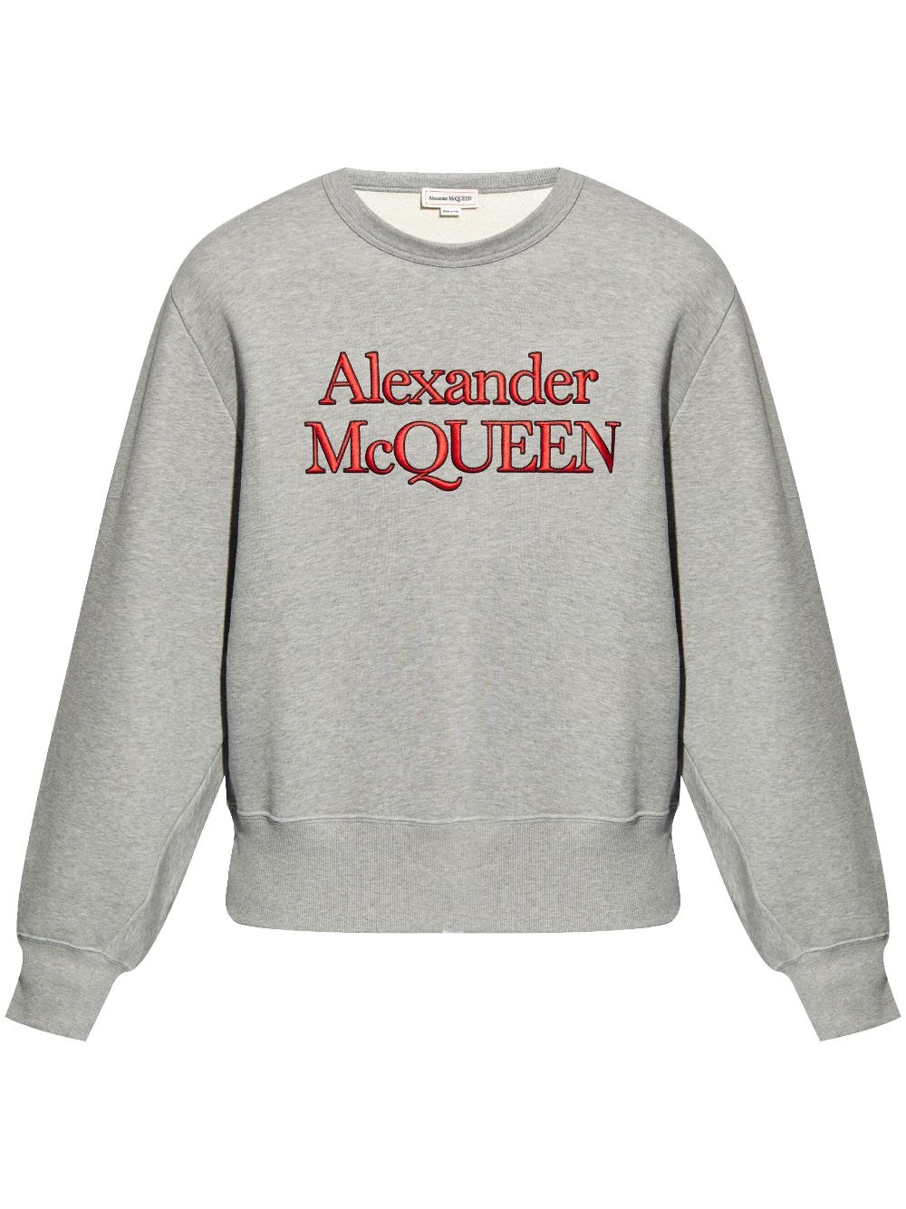 Alexander McQueen logo-print cotton sweatshirt | REVERSIBLE