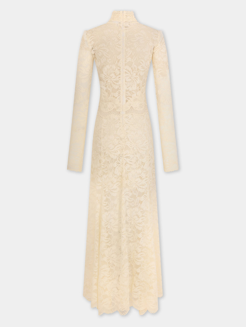 rabanne LONG LACE DRESS WITH CUT-OUT DETAILS outlook
