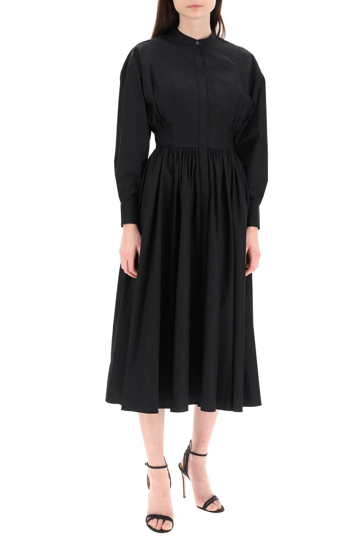 POPLIN MIDI DRESSQ - 2