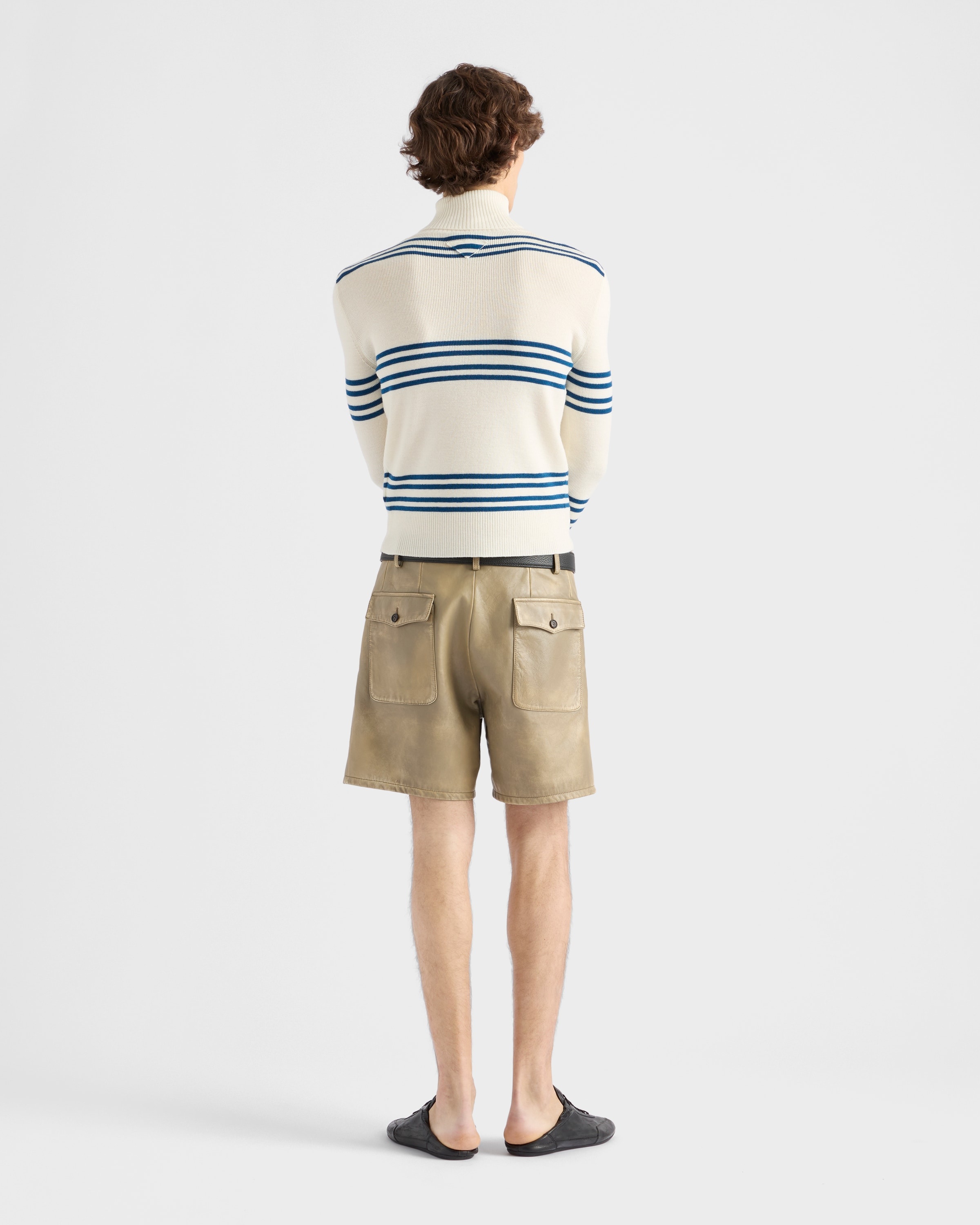 Nappa leather Bermudas - 5