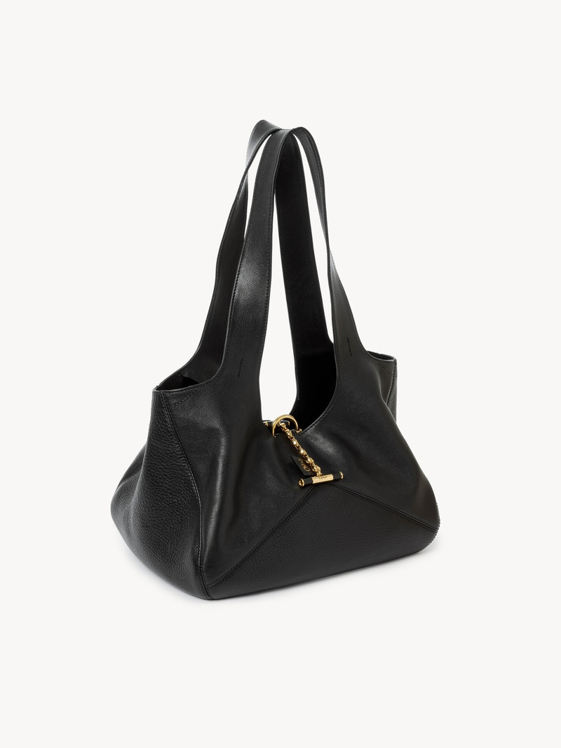 CHLOÉ BALLOON EAST-WEST TOTE BAG IN GRAINED LEATHER 3