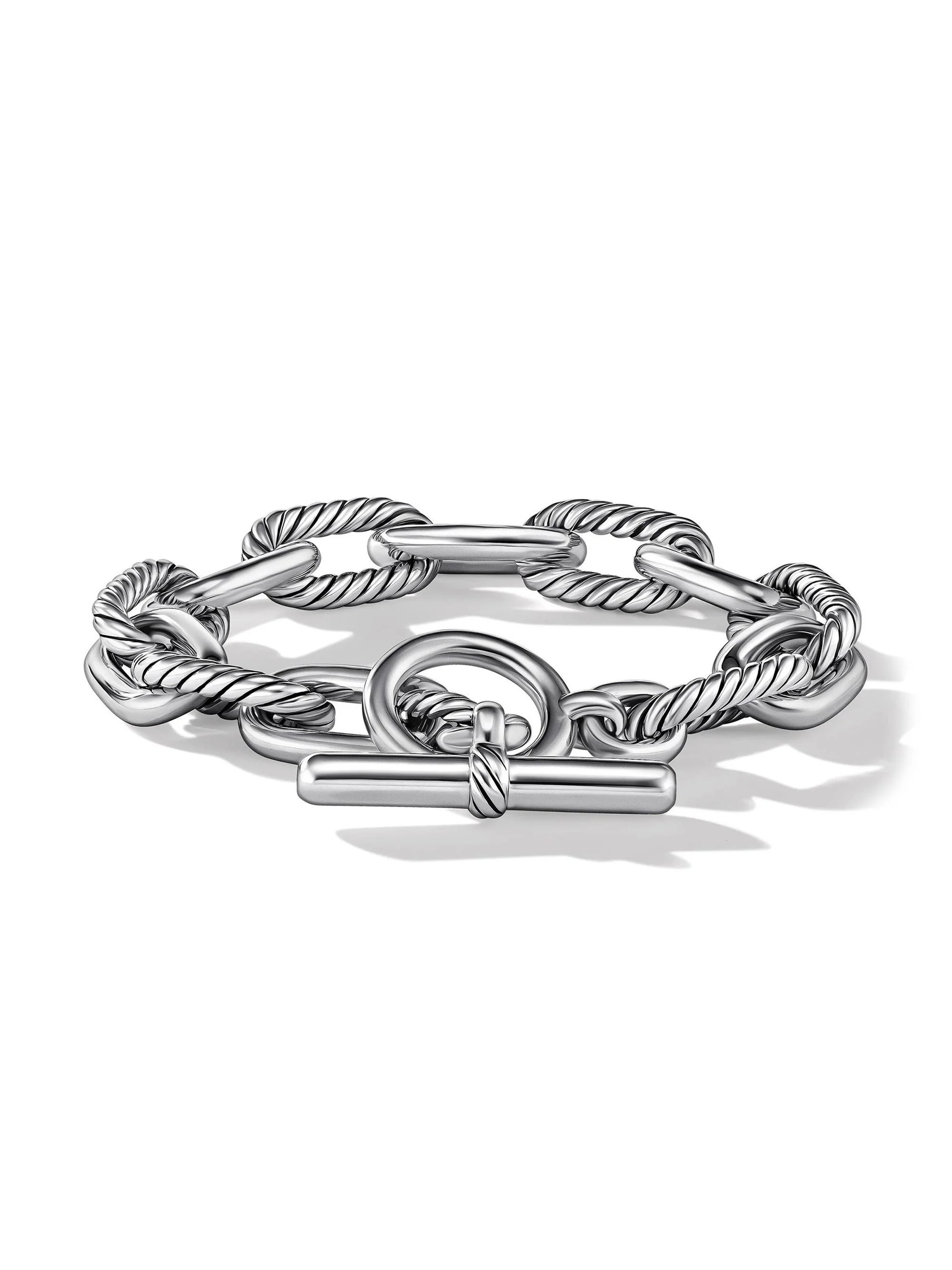 Women's DY Madison Toggle Chain Bracelet in Sterling Silver, 11mm - Silver - 1
