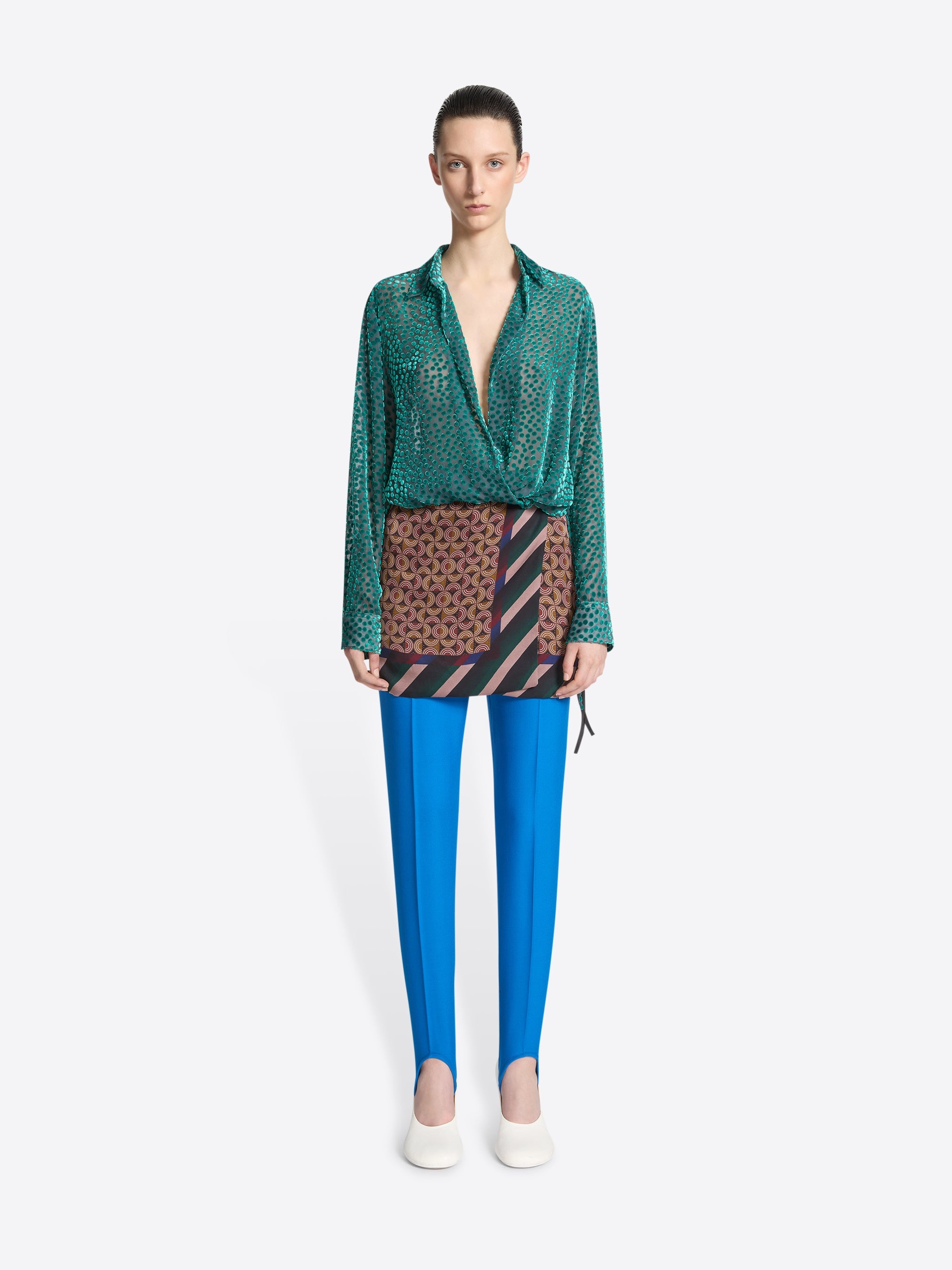 PRINTED WRAP SKIRT - 2