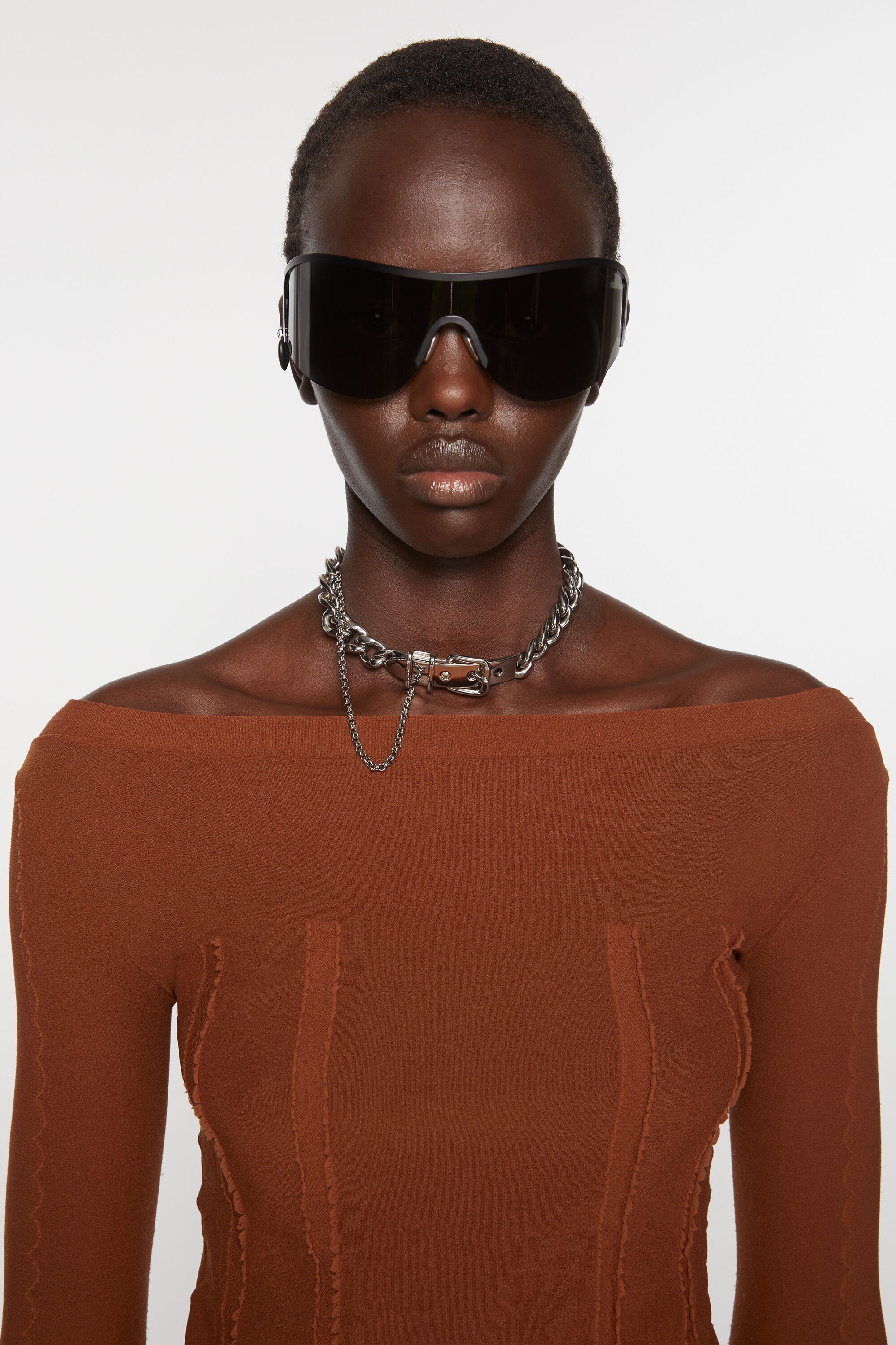 Buckle chain necklace - Silver - 2
