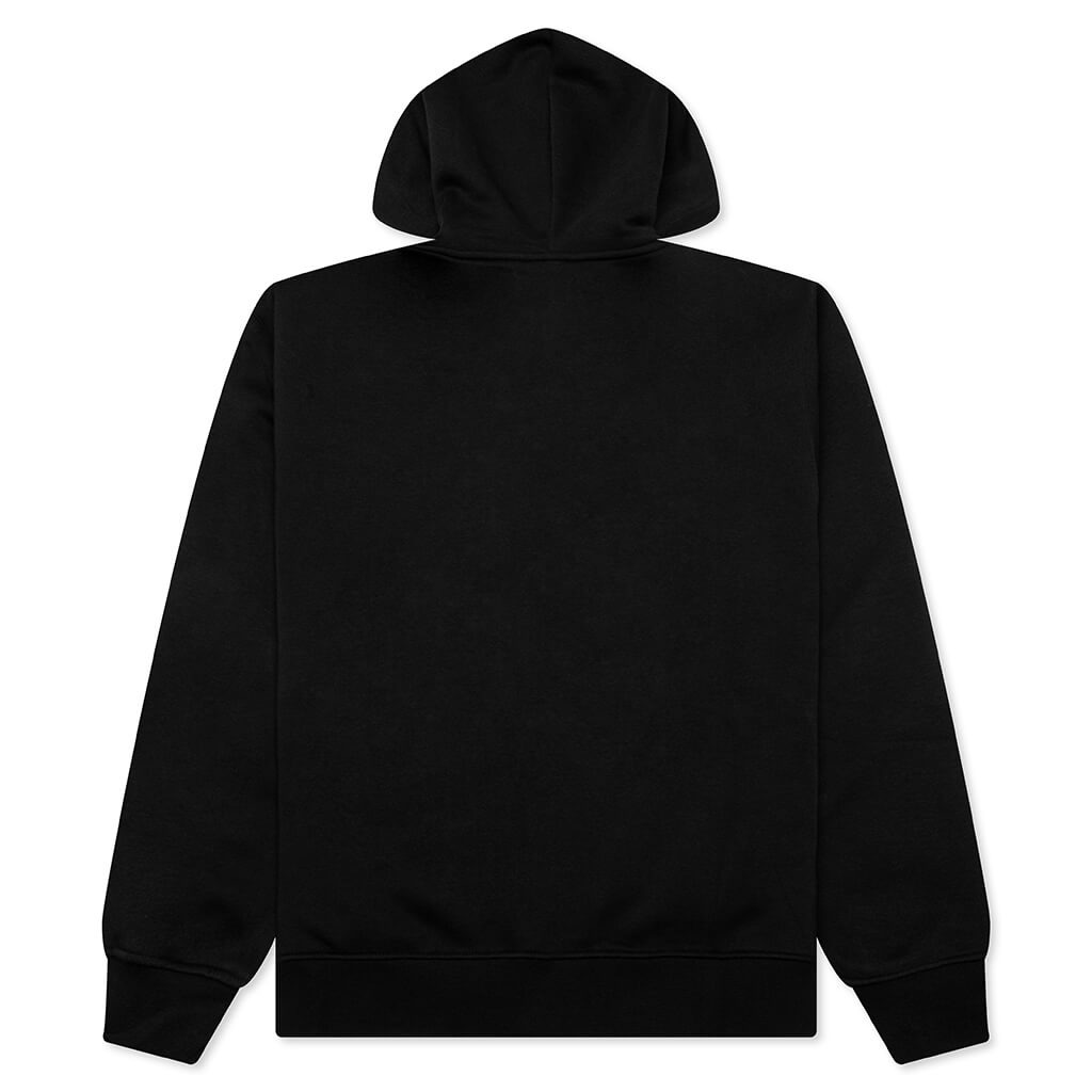 BROOKLYN FLEECE FULL-ZIP HOODIE - BLACK/WHITE - 2