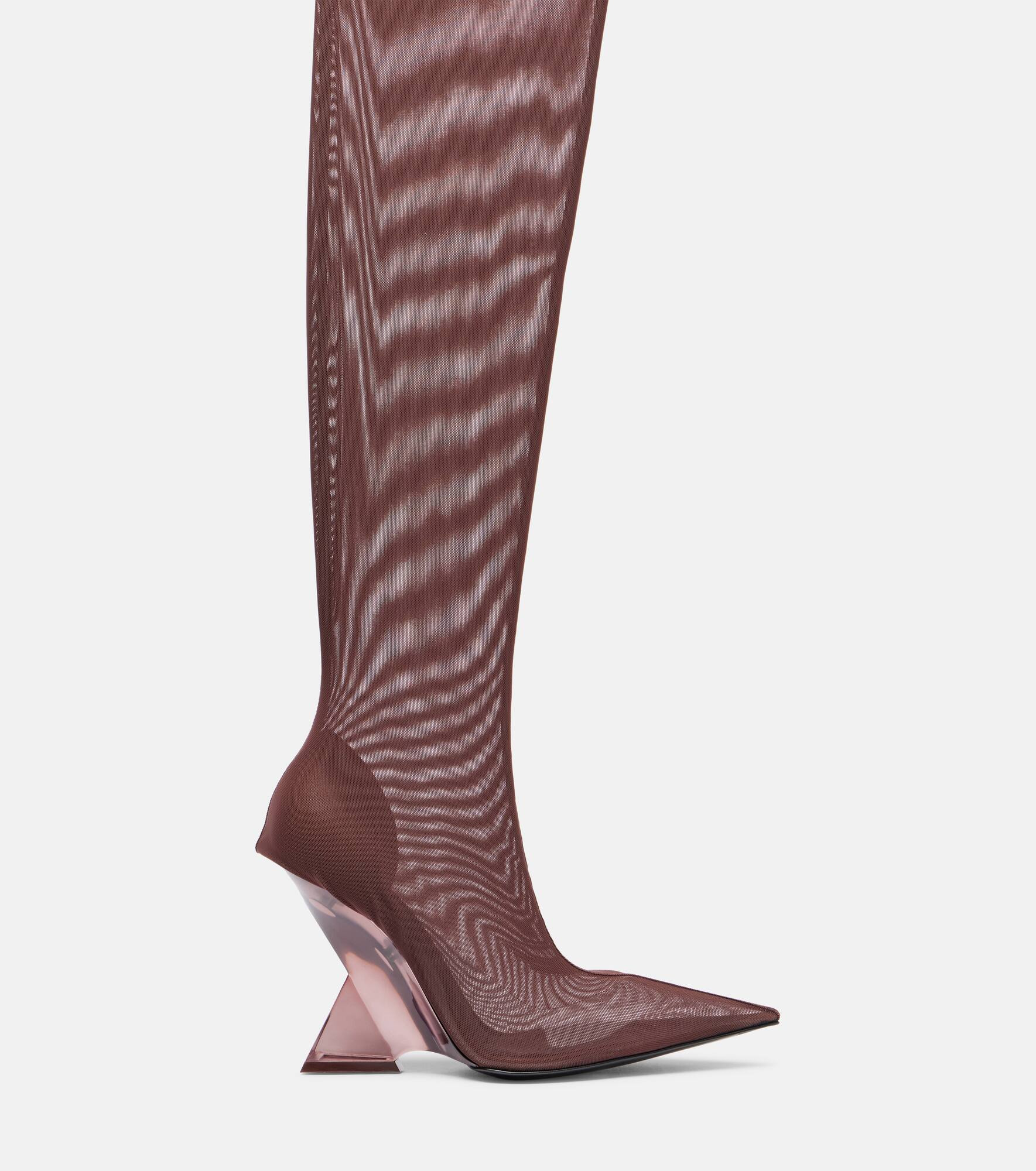 Cheopissima 105 mesh over-the-knee boots - 4