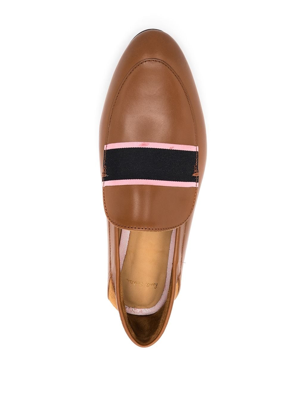 slip-on leather loafers - 4