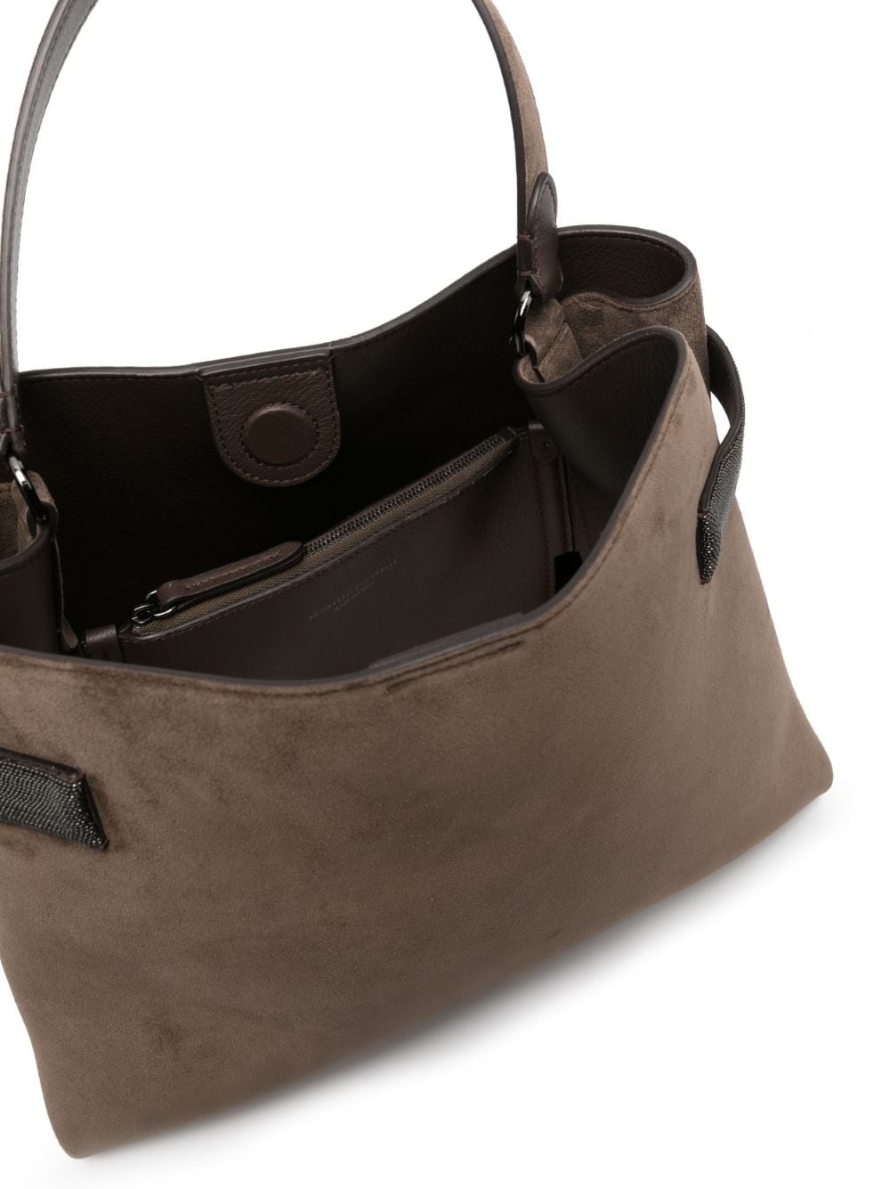 suede tote bag - 5
