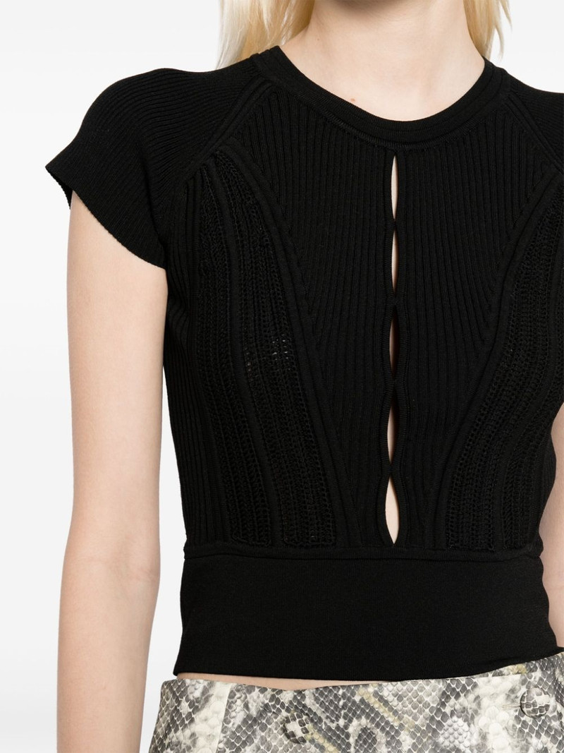 cut-out ribbed top 5