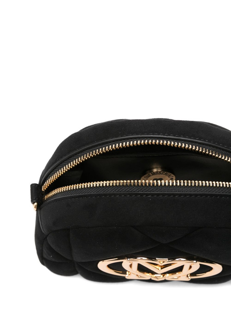 quilted logo-plaque cross body bag 5