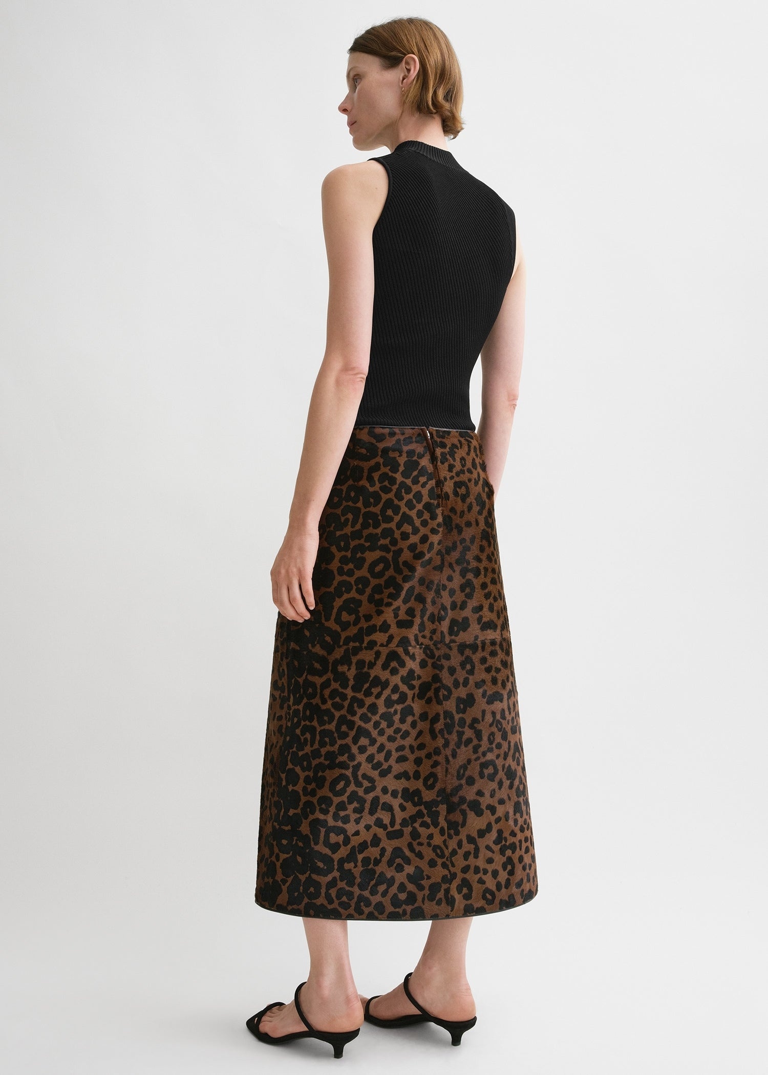 Pony hair skirt leopard - 4